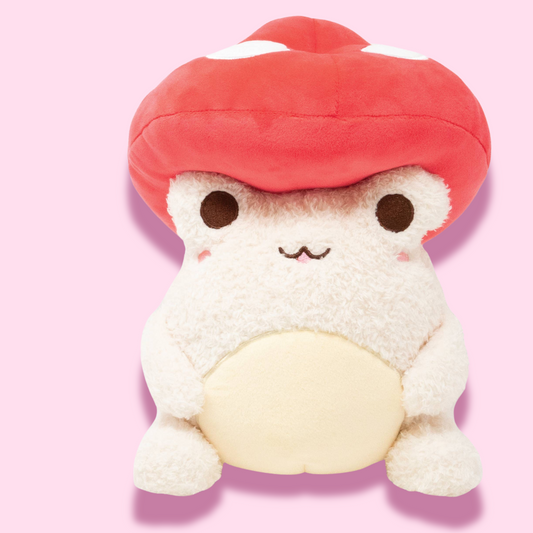 Kawaii Toadstool Wawa Mushroom Frog Plushie