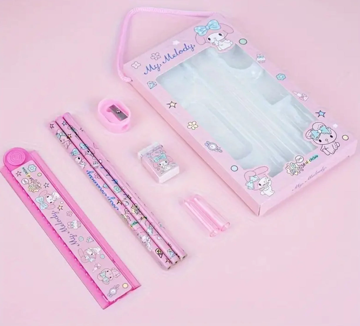 Sanrio Characters Kawaii Stationary 8 Piece Supply Kit