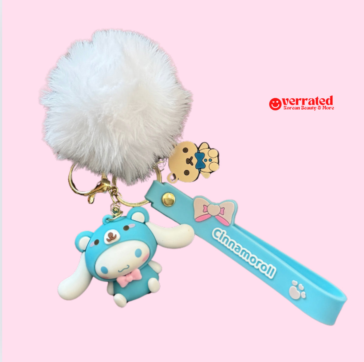 Sanrio Characters Kawaii Dress Up  Keychain with Poof