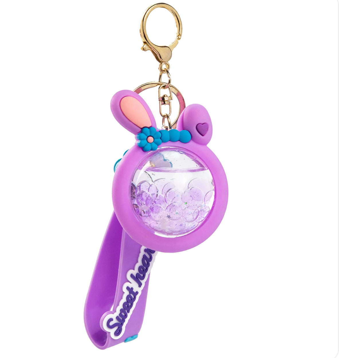 KIRA KIRA Sphere Purple Liquid Effect Sensory Keychain