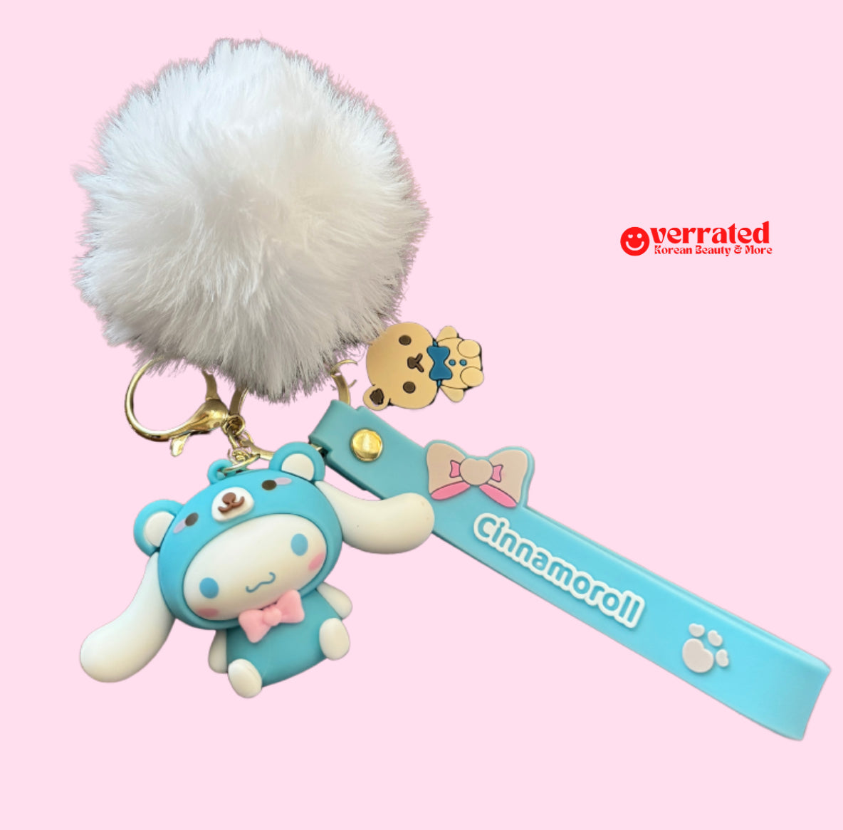 Sanrio Characters Kawaii Dress Up  Keychain with Poof