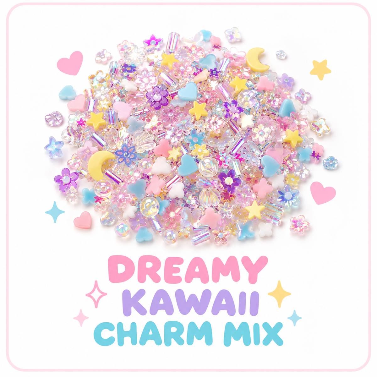 DIY Slime Toppings Loose Charms Mix