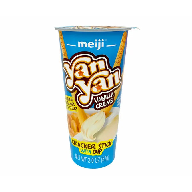 Meiji Yanyan Vanilla Creme Cracker Stick Cup