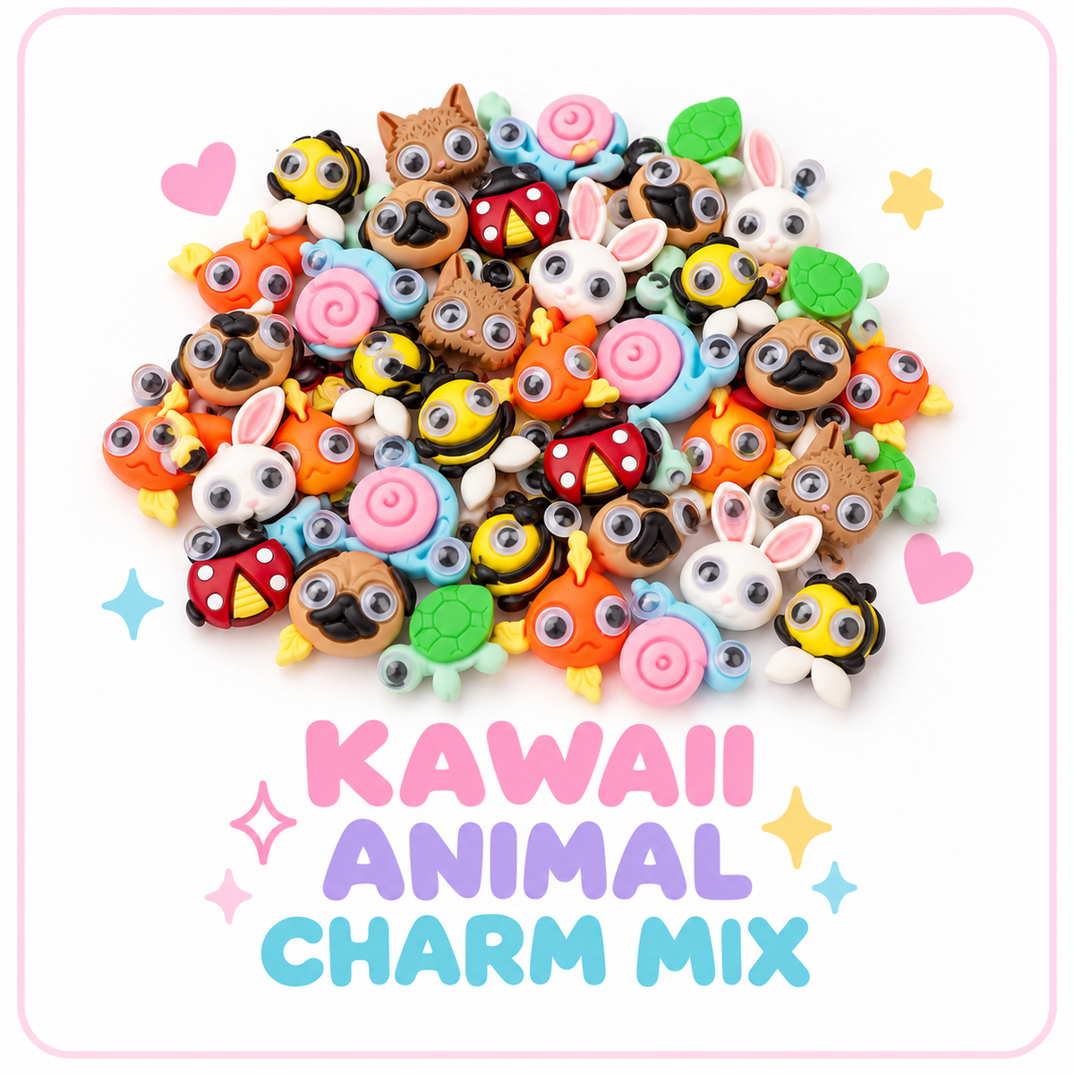 DIY Slime Toppings Loose Charms Mix