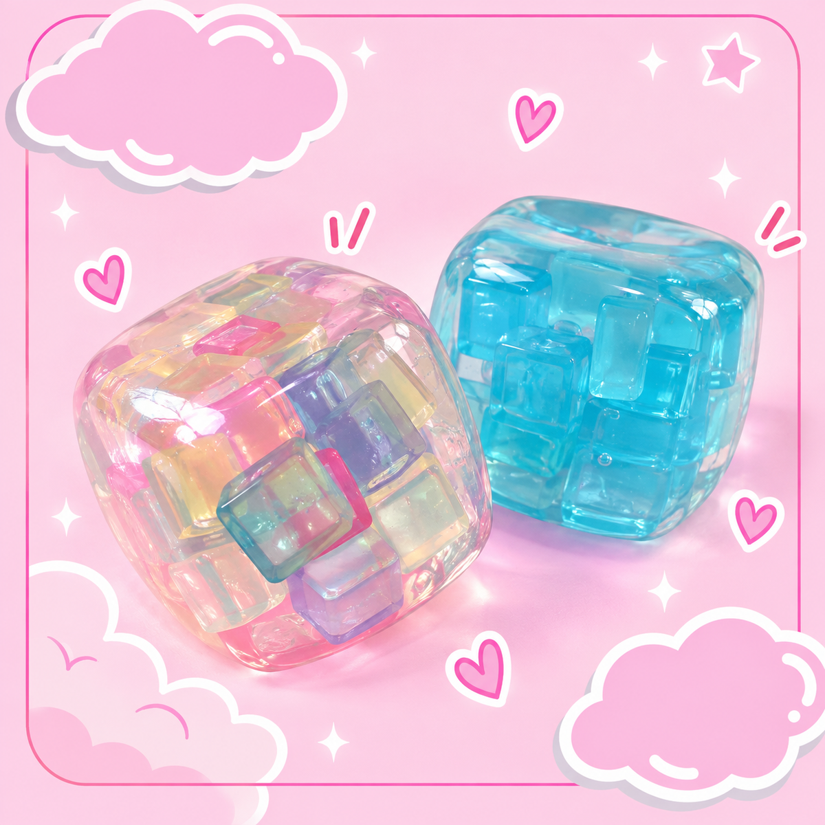 Chiboki Hard Candy Cube Squishy Series