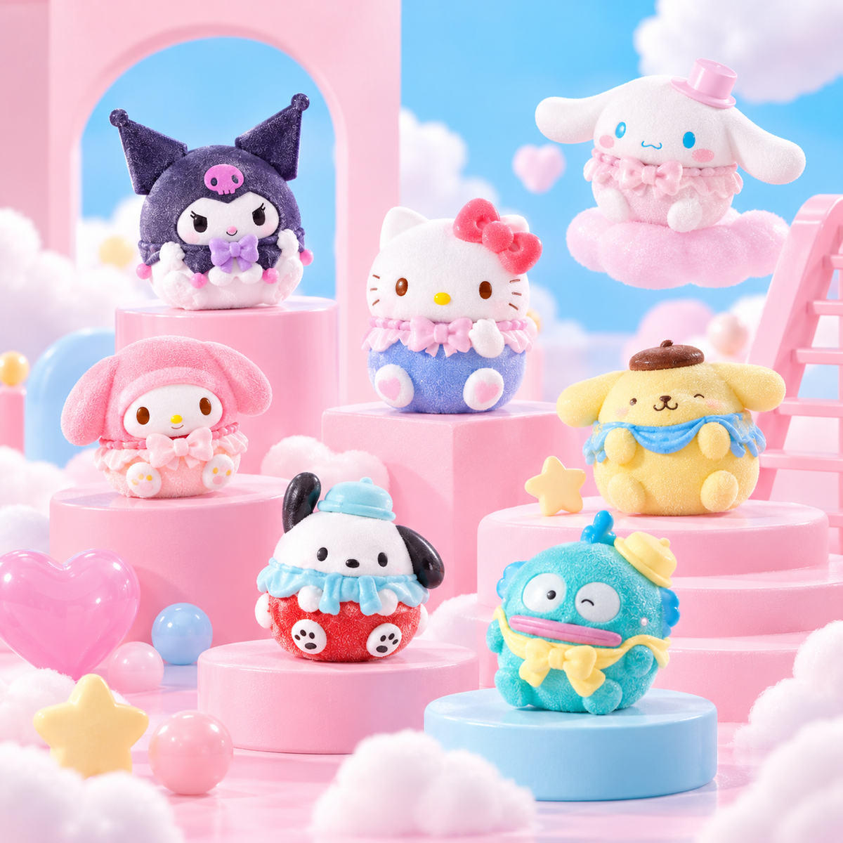 Moetch Sanrio Characters Round Chubby Series Bean Blind Bag