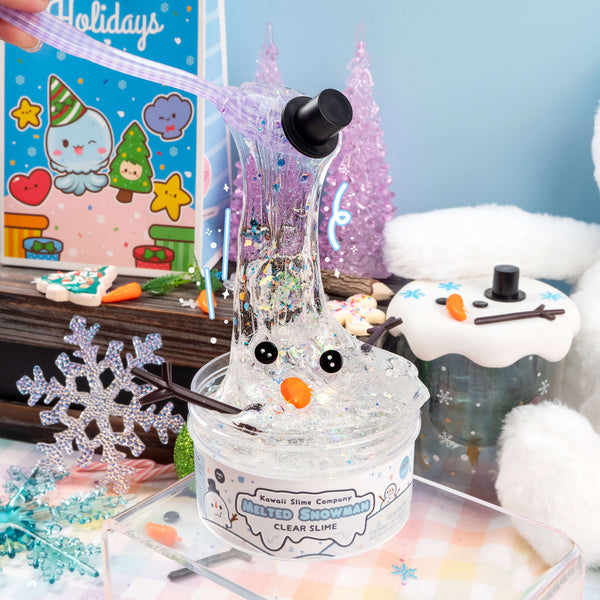 Kawaii Slime Co. Melted Snowman Clear Putty Slime