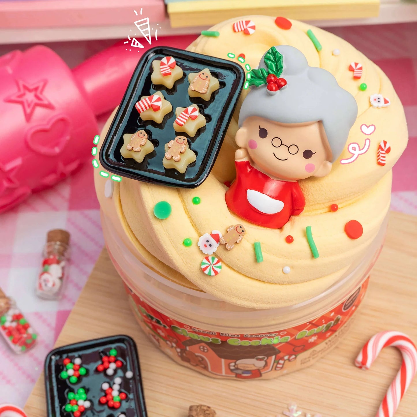 Kawaii Slime Co. Mrs. Claus' Cookie Dough Clay-Dough Slime