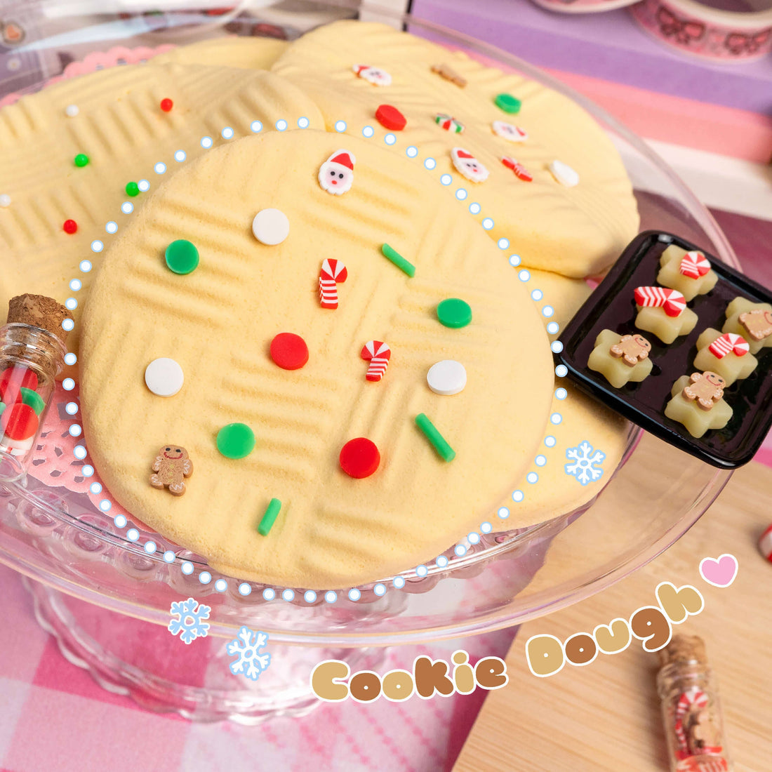 Kawaii Slime Co. Mrs. Claus' Cookie Dough Clay-Dough Slime