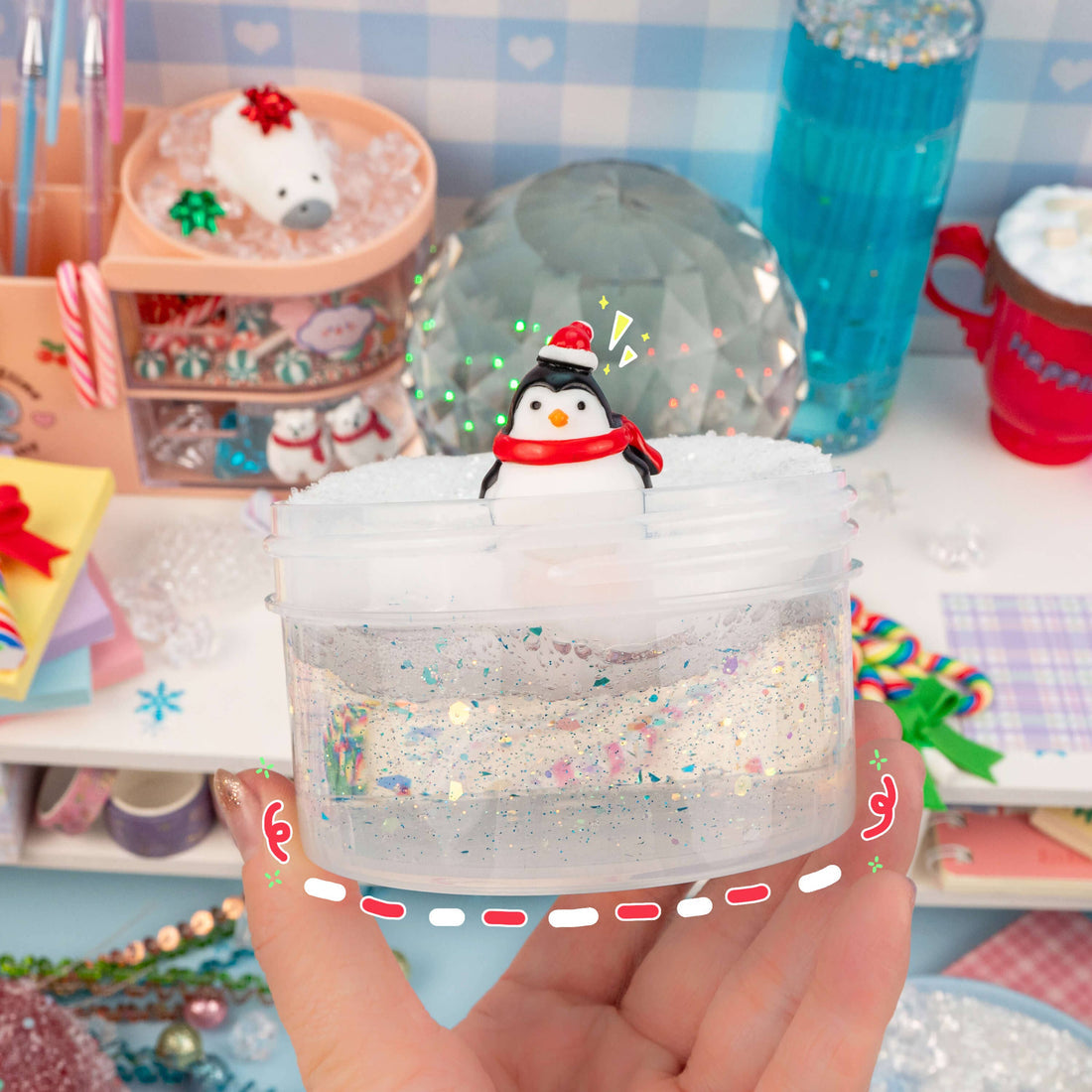 Kawaii Slime Co. Penguins On Ice Jelly Slime