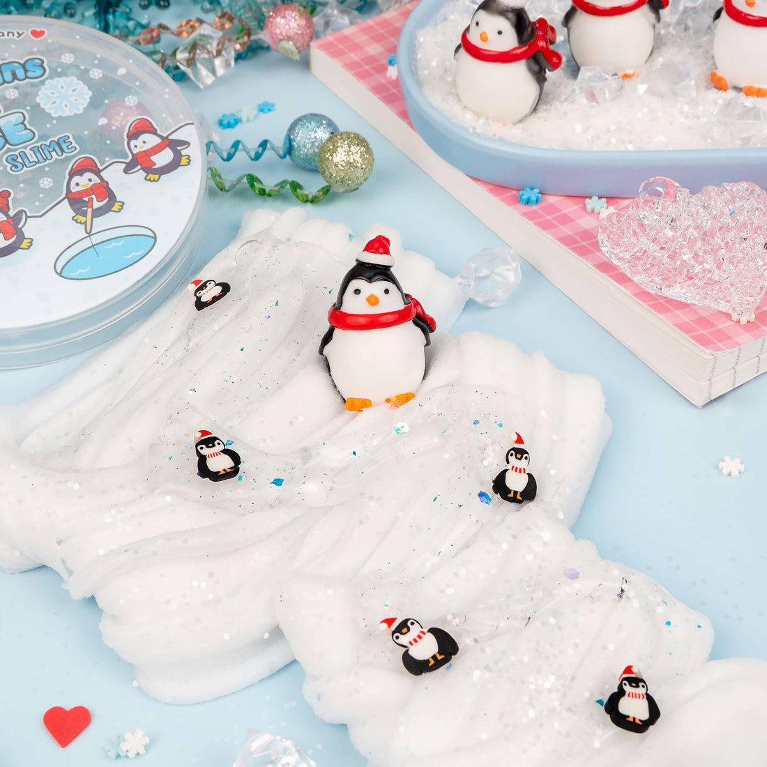 Kawaii Slime Co. Penguins On Ice Jelly Slime