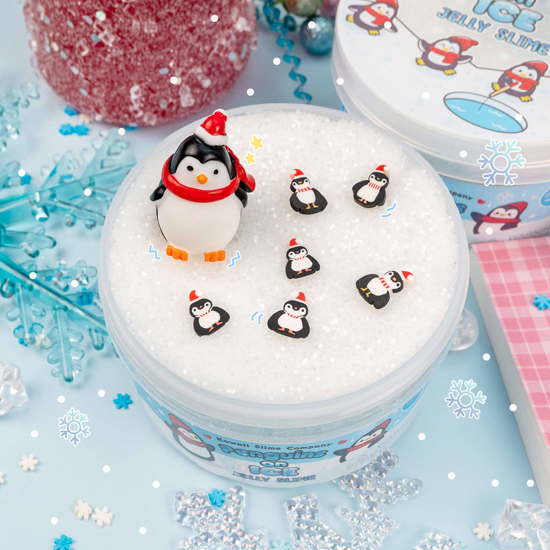 Kawaii Slime Co. Penguins On Ice Jelly Slime