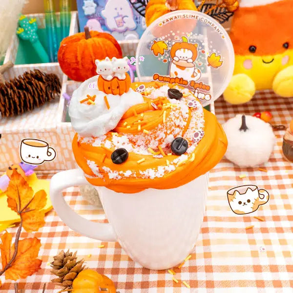 Kawaii Slime Co. Pumpkin Spice Catpuccino Slime