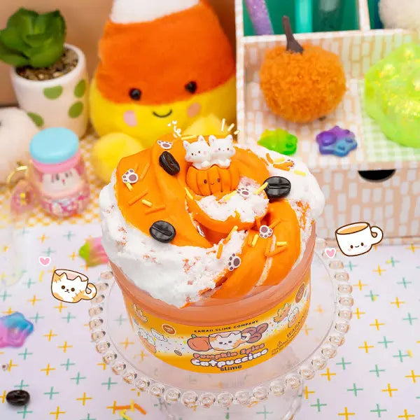 Kawaii Slime Co. Pumpkin Spice Catpuccino Slime