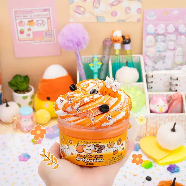 Kawaii Slime Co. Pumpkin Spice Catpuccino Slime