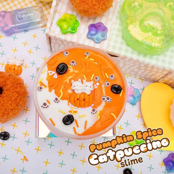 Kawaii Slime Co. Pumpkin Spice Catpuccino Slime