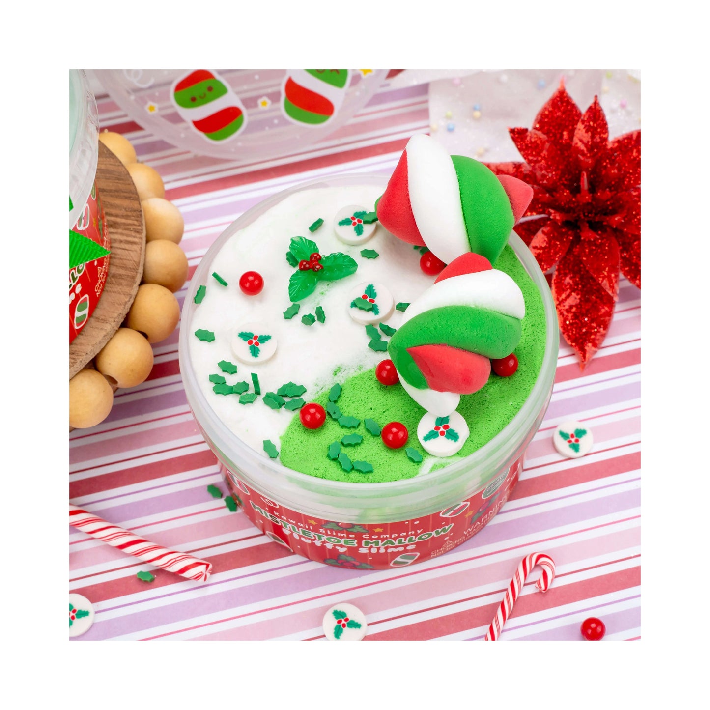 Kawaii Slime Co. Mistletoe Mallow Fluffy Slime