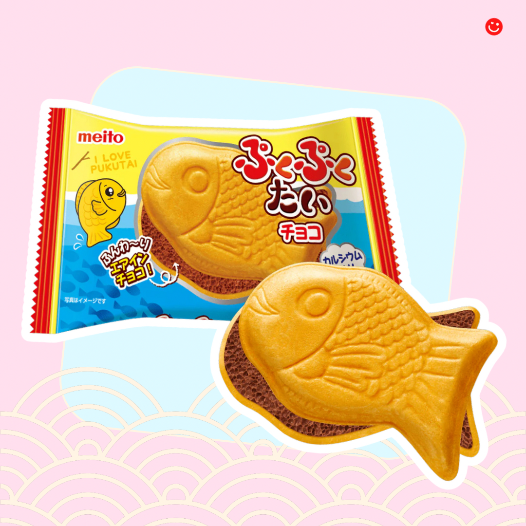 Meito Puko Puku Taiyaki Fish Aerated Chocolate
