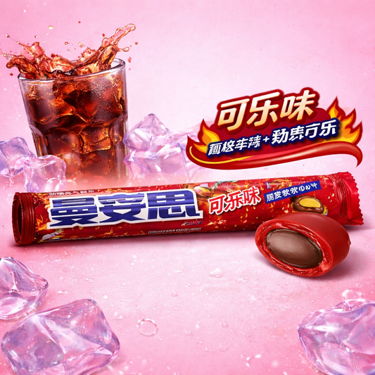 Asian candy snacks Mentos Cola Roll chewy candy in wrapper - Overrated Korean Beauty & More