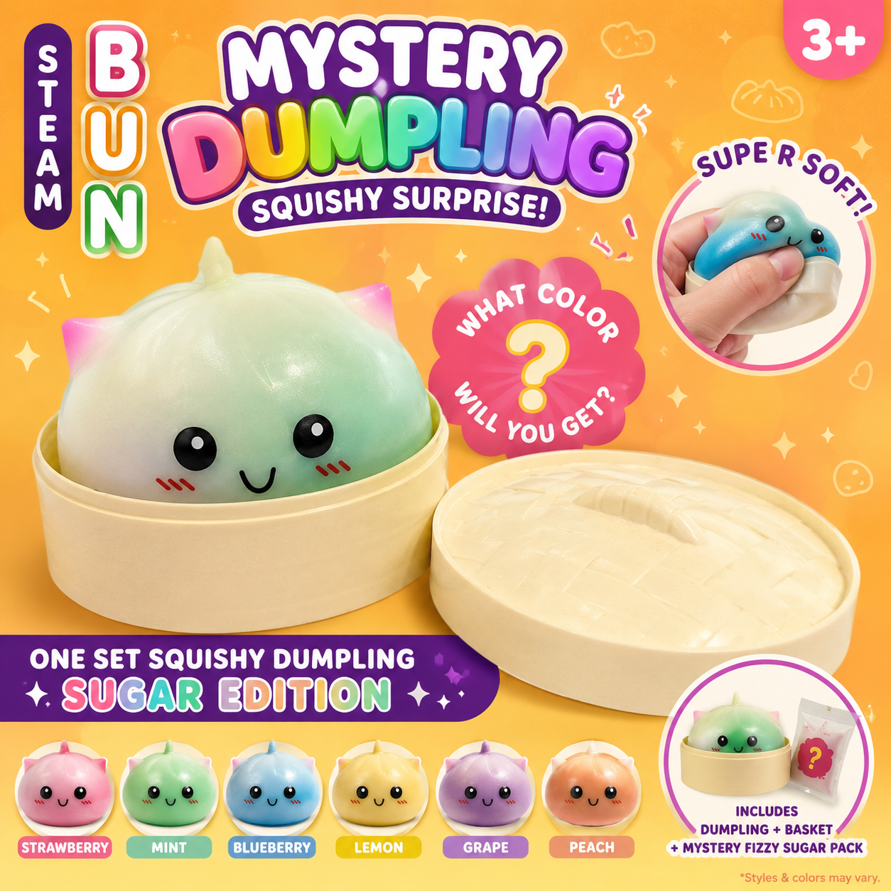 🦄🥟 Mystery Unicorn Bao Dumpling Squishy