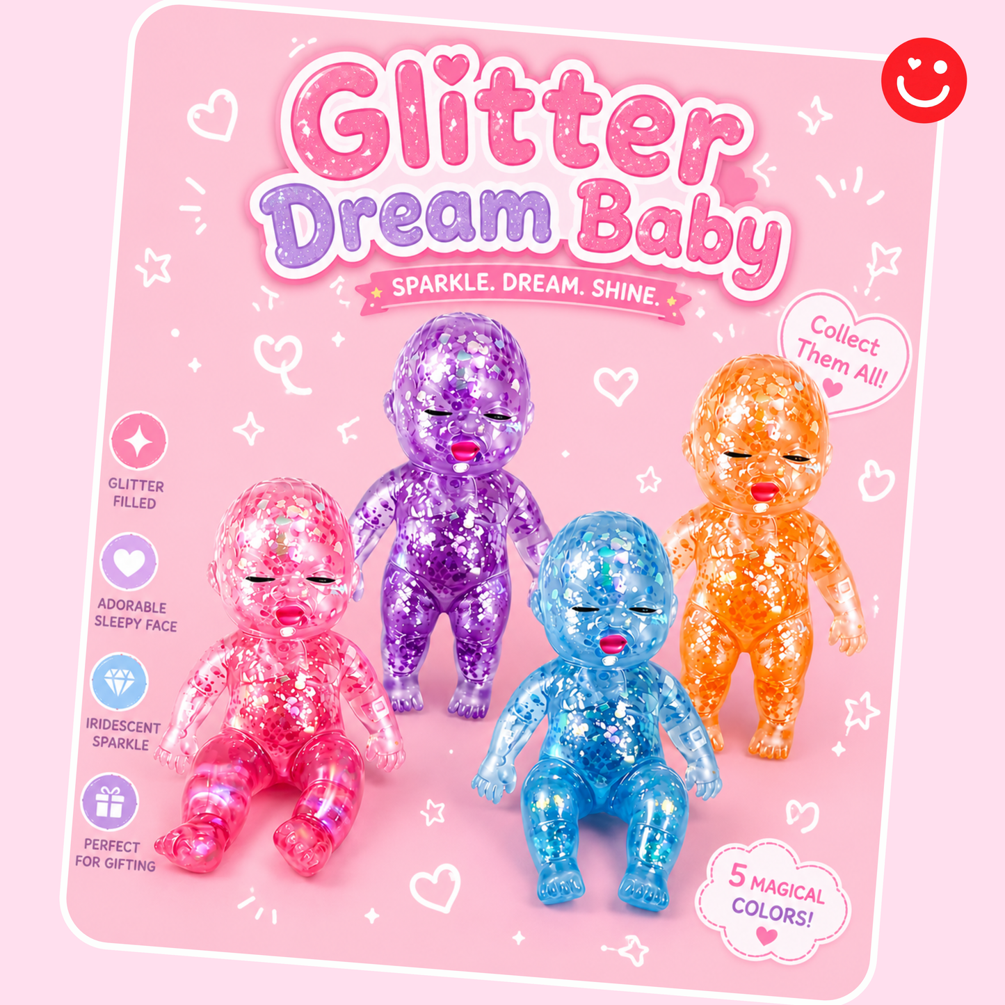 Glitter Dream Baby Squishy Toy