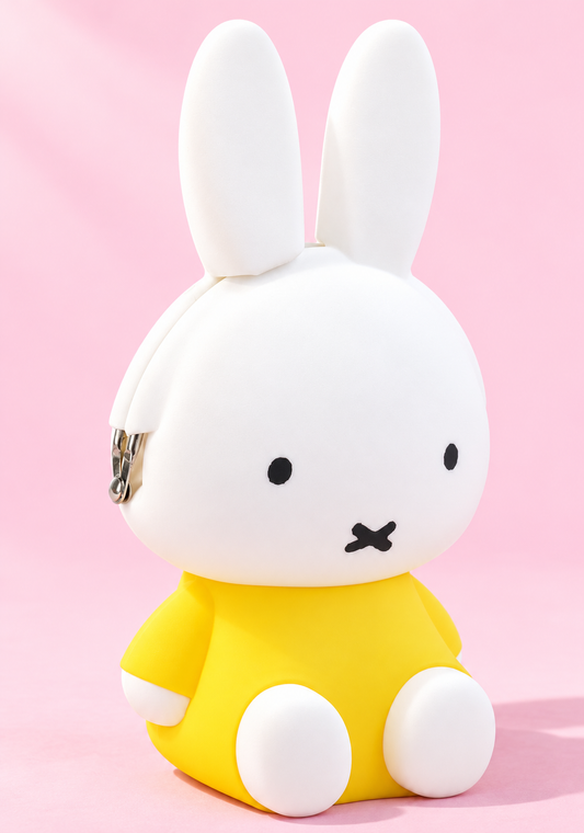 3D POCHI Miffy silicone pouch yellow - OVERRATED