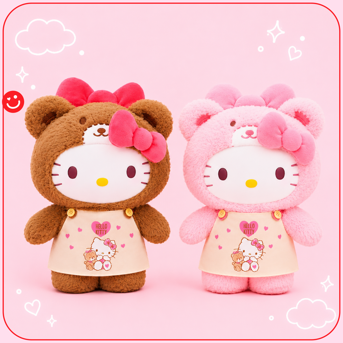 Top Toy Sanrio Hello Kitty Peach Caramel Pajama Plush