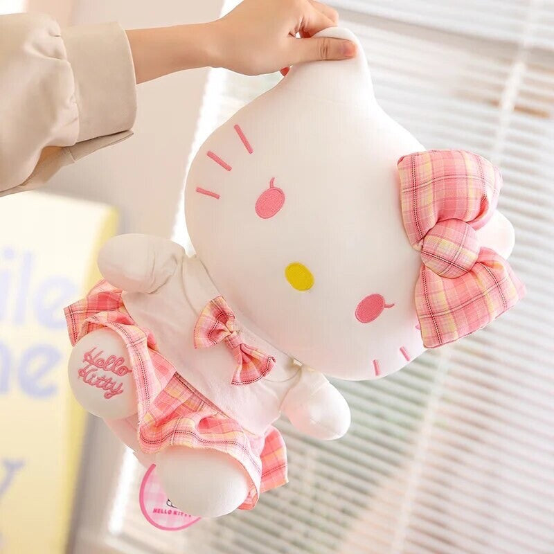 Hello Kitty Pink Plaid Plush
