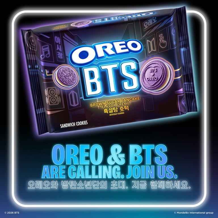 OREO BTS Sandwich Cookies, Limited Edition, 10.68 oz