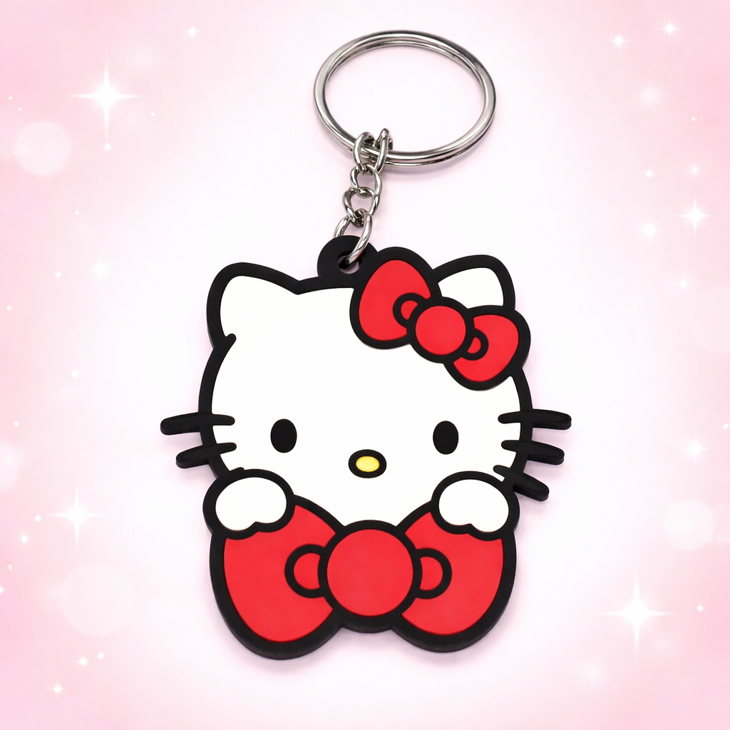 Sanrio Characters Laser Cut Rubber Keychain