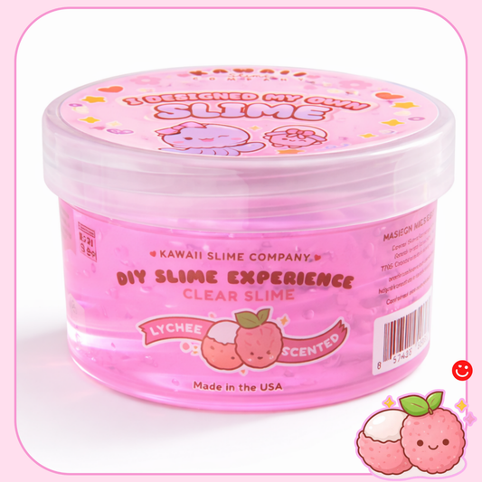 Lychee Clear Slime pink kawaii slime – OVERRATED Korean Beauty