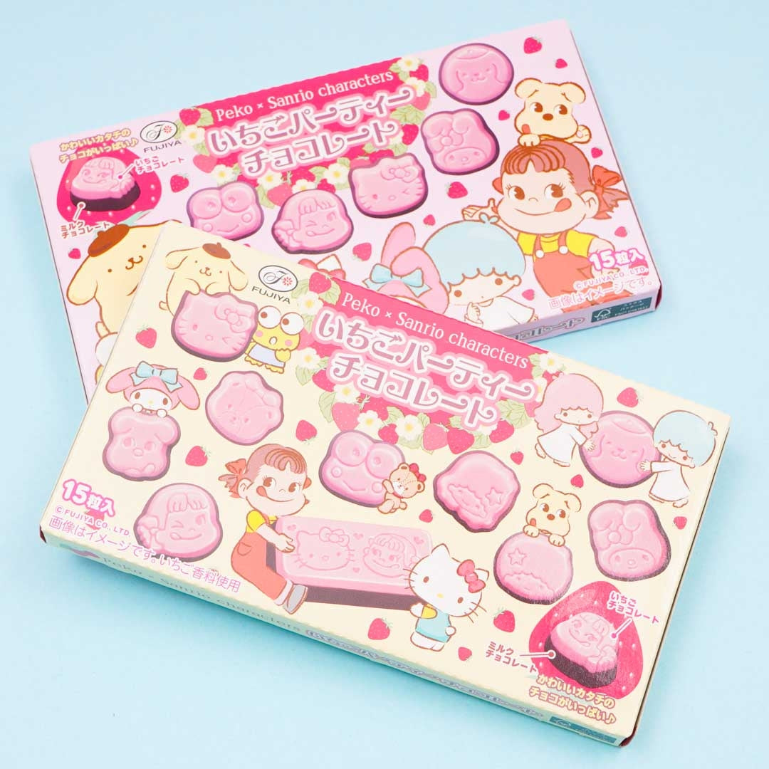 Peko-Chan x Sanrio Characters Strawberry Chocolates