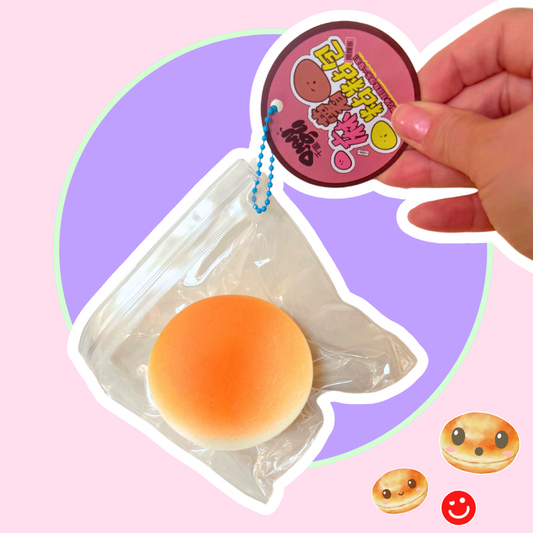 Squishy Bao Buddy Mango Bun Sensory Toy