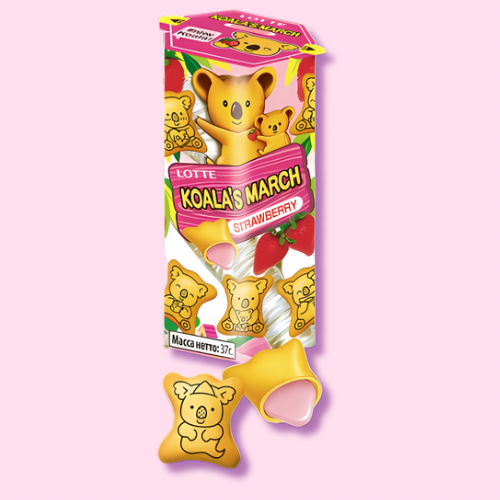 Lotte Koala’s March Strawberry Crème Filled Cookies