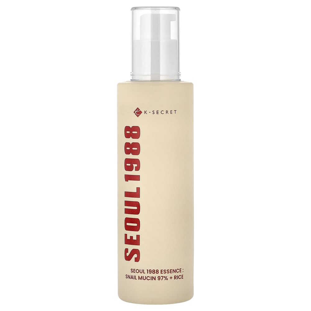 Seoul 1988 Essence, Snail Mucin 97% + Rice, 3.38 fl oz (100 ml)
