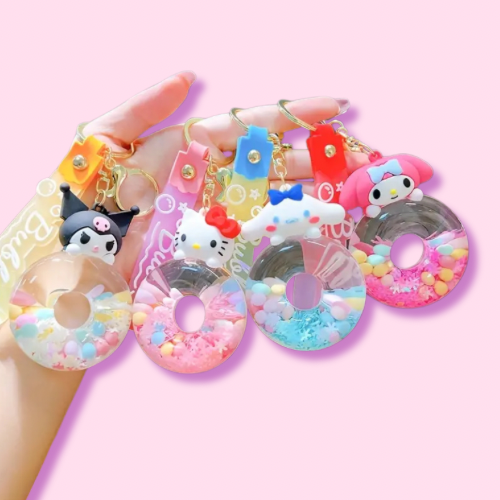 Hello Kitty & Friends Bubble Donut Keychain