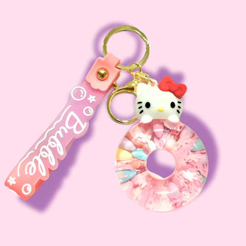 Hello Kitty & Friends Bubble Donut Keychain