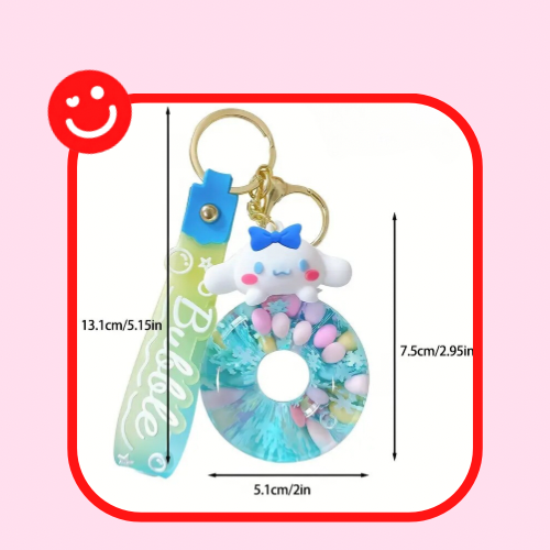 Hello Kitty & Friends Bubble Donut Keychain