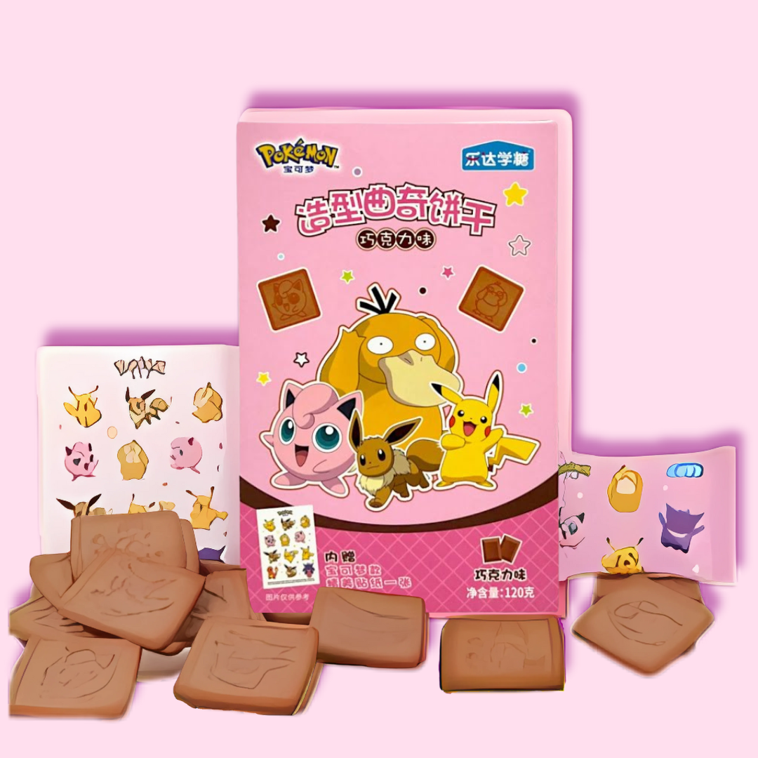 Pokémon Chocolate Sugar Cookie Pack with Stickers