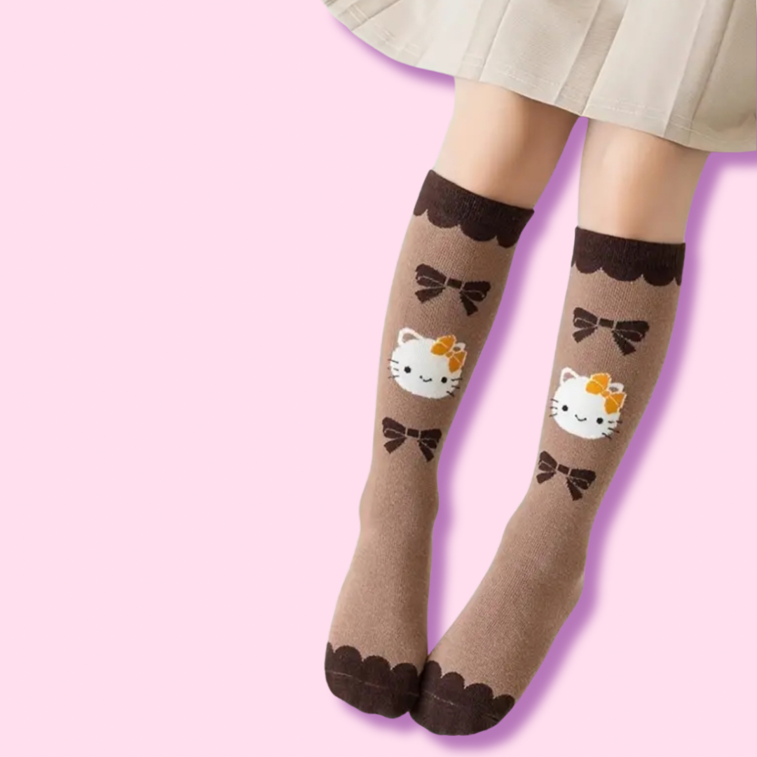 Kawaii Autumn Hello Kitty Boot Socks