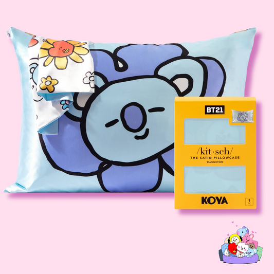 /kit-sch/ BT21 x Kitsch Satin Pillowcase Standard - Koya