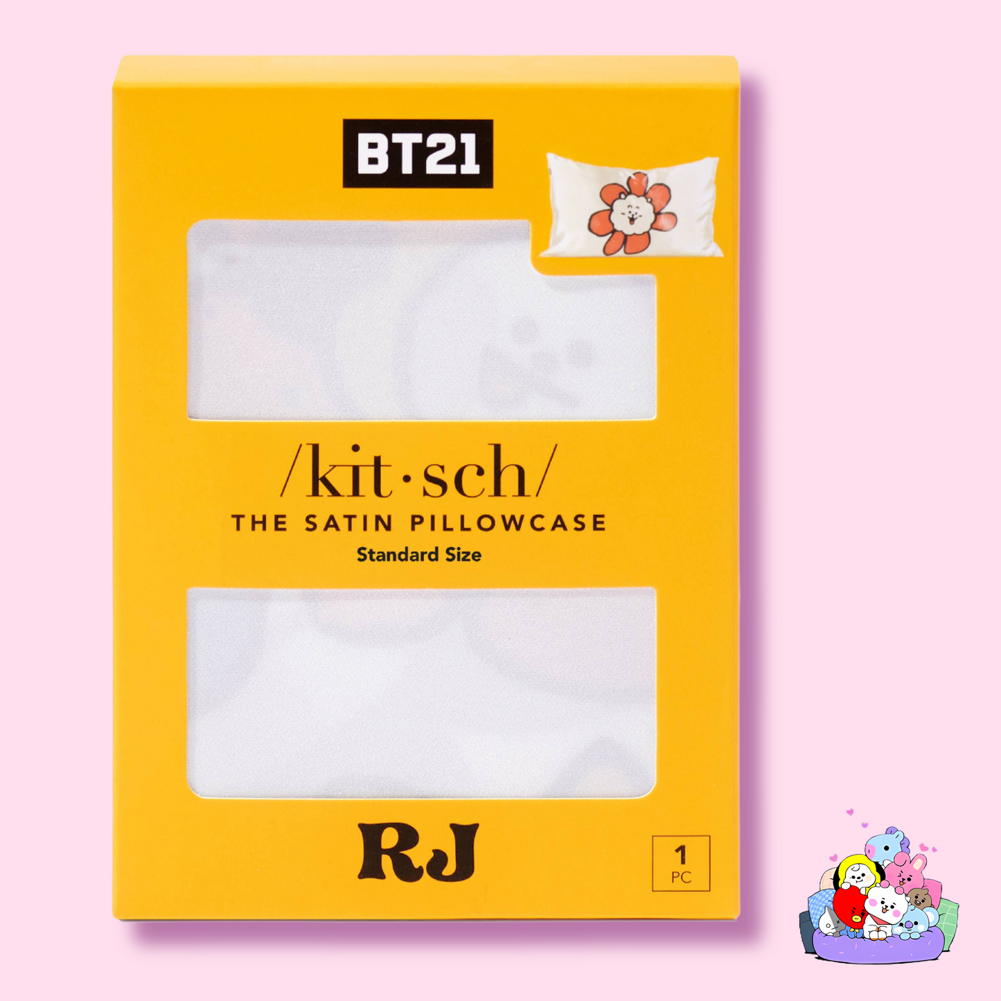 /kit-sch/ BT21 x Kitsch Satin Pillowcase Standard - RJ