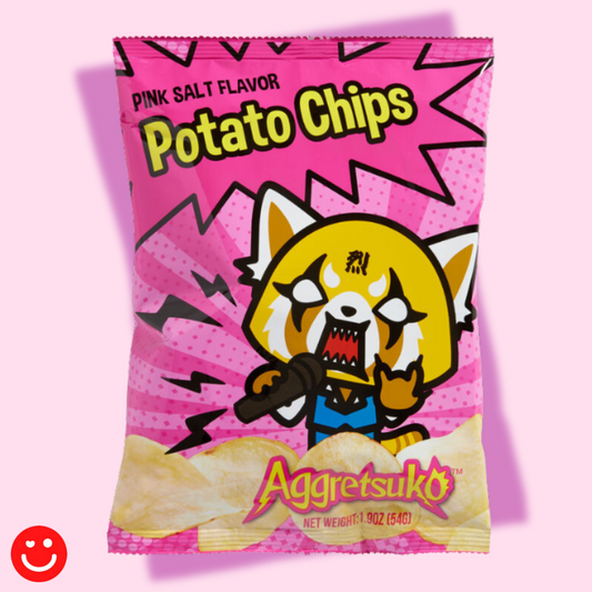 Aggretsuko Pink Salt Potato Chips