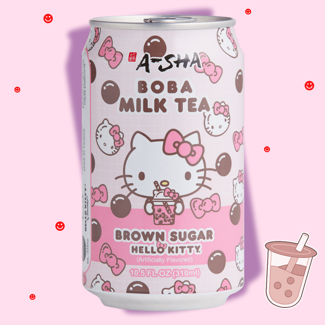 A - Sha Hello Kitty Boba Milk Tea Brown Sugar Can - OVERRATED