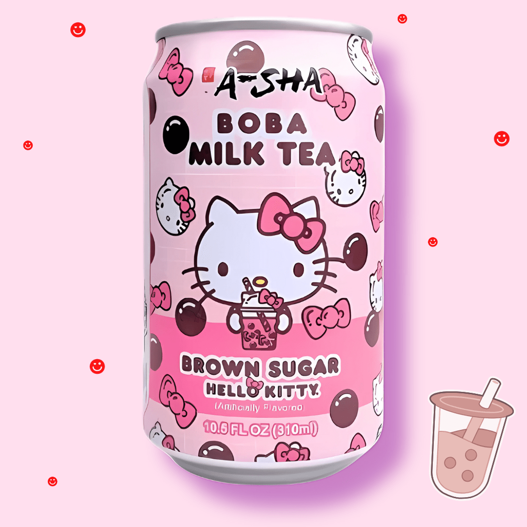 A - Sha Hello Kitty Boba Milk Tea Brown Sugar Can - OVERRATED