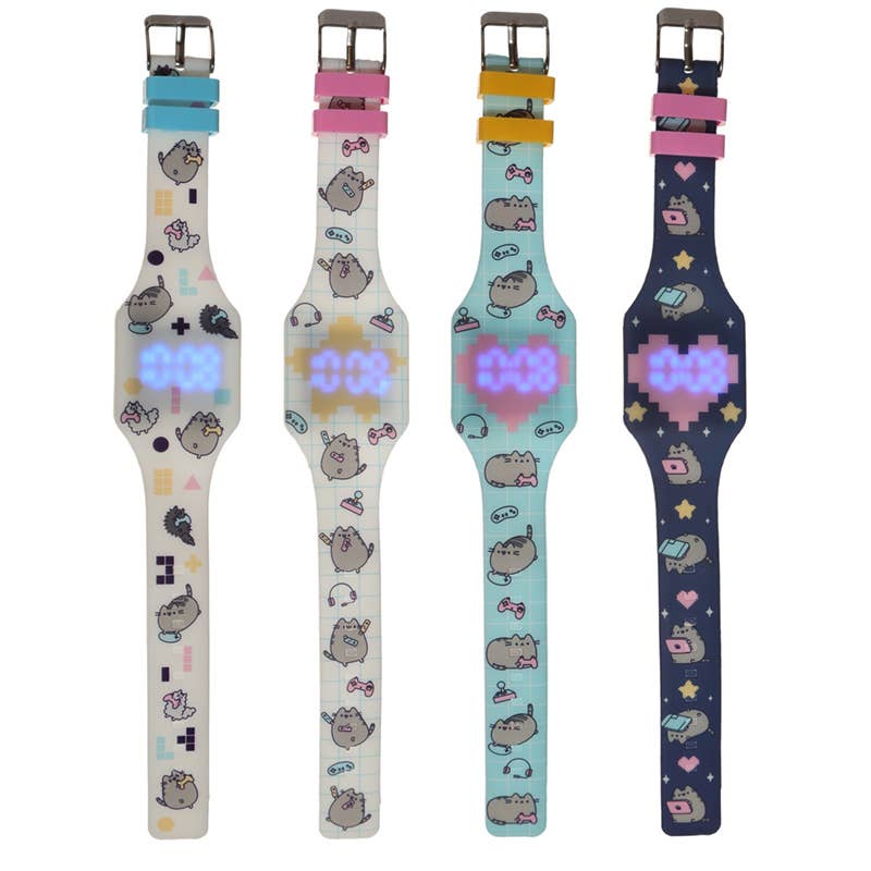 Pusheen Cat Silicone Digital Watch White