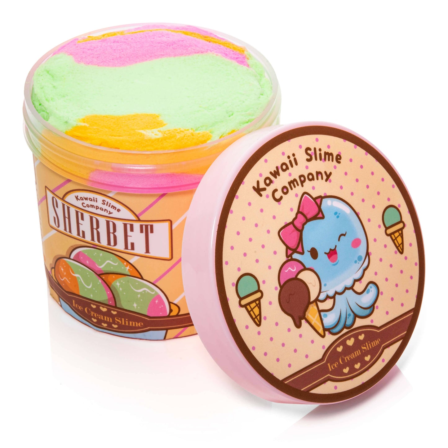 Kawaii Slime Co. Sherbet Scented Ice Cream Pint Slime