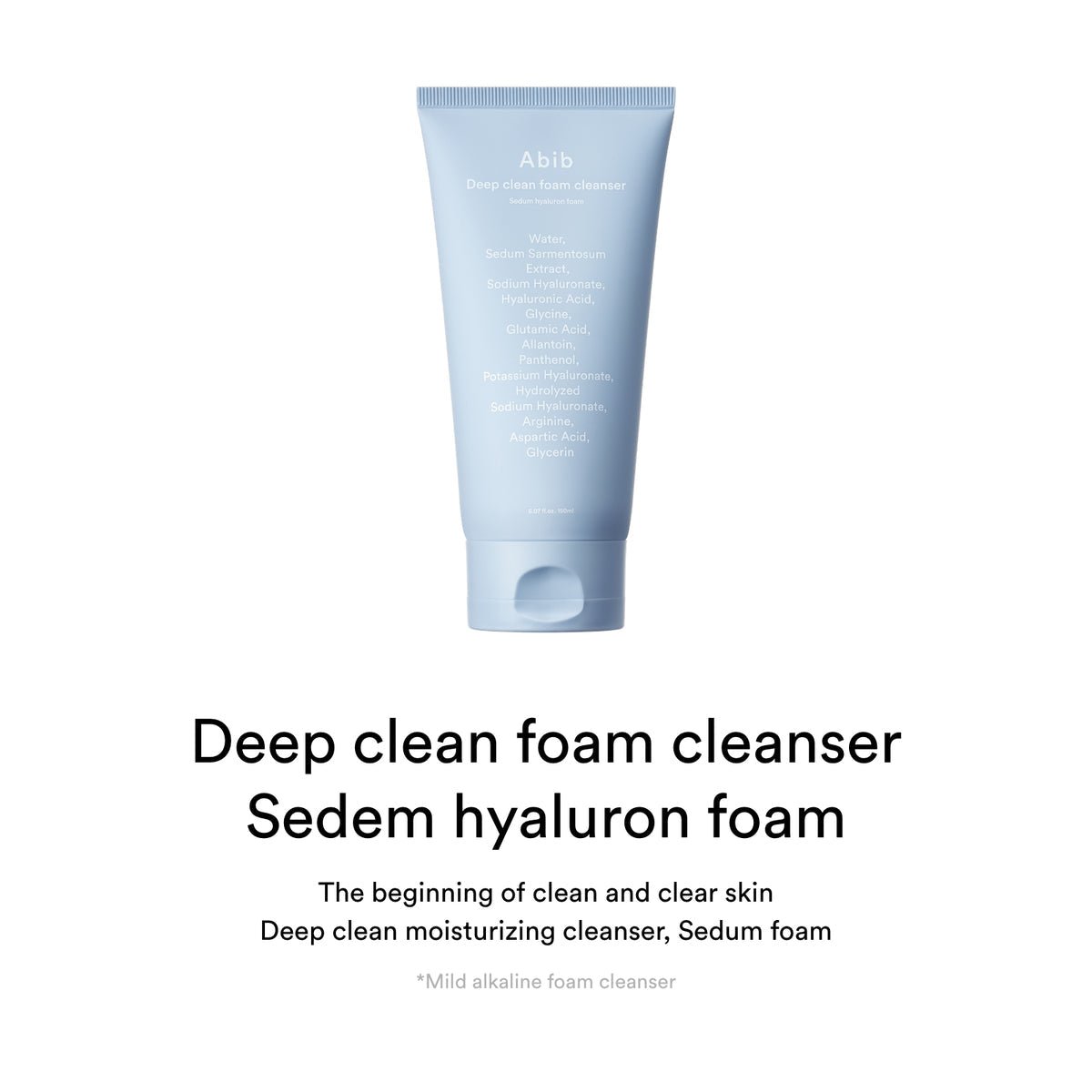 Abib Deep Clean Foam Cleanser Sedum Hyaluron Foam - OVERRATED