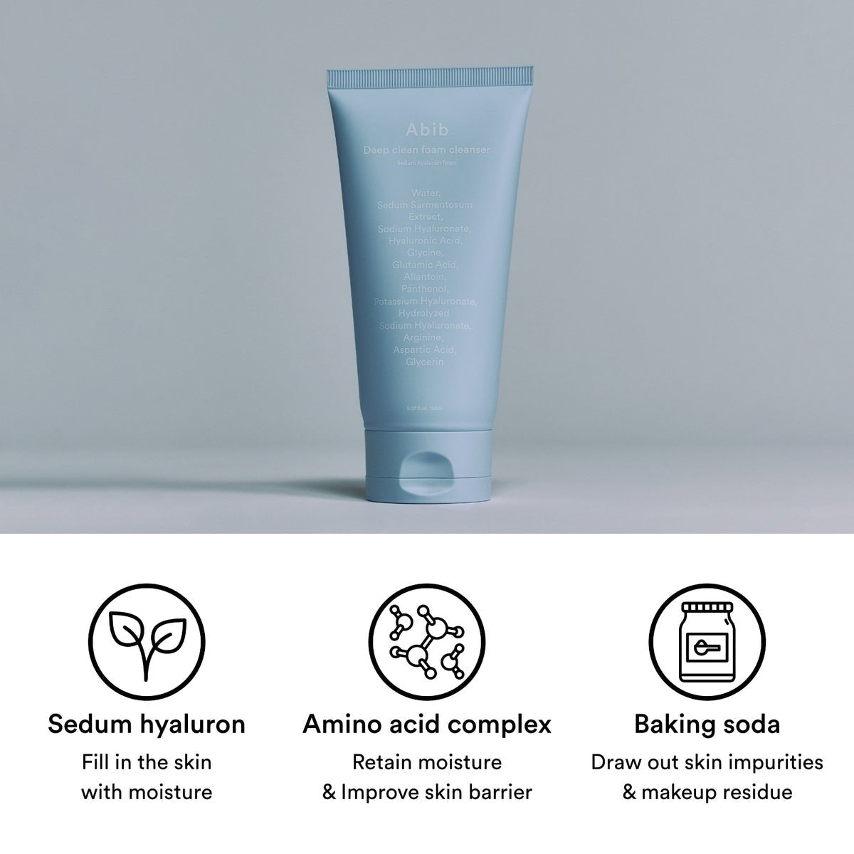 Abib Deep Clean Foam Cleanser Sedum Hyaluron Foam - OVERRATED