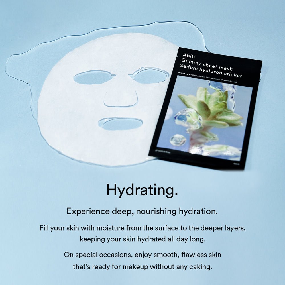 Abib Gummy Sheet Mask Sedum hyaluron sticker - OVERRATED